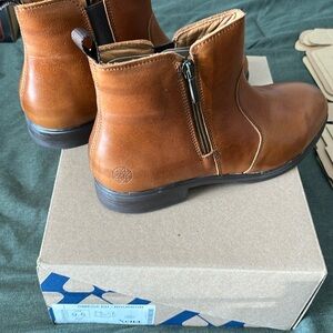 Women’s Tan Leather Workboots Composit Toe Xena